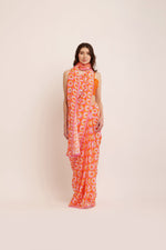 Load image into Gallery viewer, ORANGE BLISS SAREE