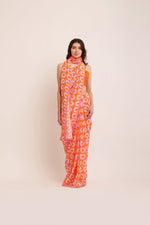 Load image into Gallery viewer, ORANGE BLISS SAREE