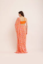 Load image into Gallery viewer, ORANGE BLISS SAREE