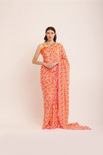 Load image into Gallery viewer, ORANGE BLISS SAREE