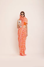 Load image into Gallery viewer, ORANGE BLISS SAREE