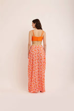 Load image into Gallery viewer, ORANGE GATHERED BRALETTE