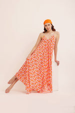 Load image into Gallery viewer, ORANGE BLISS HANDKERCHIEF DRESS