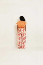 Load image into Gallery viewer, PINK ROSE LACE PANTS
