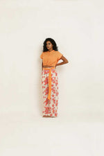 Load image into Gallery viewer, PINK ROSE LACE PANTS