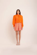 Load image into Gallery viewer, ORANGE ORGANZA TOP