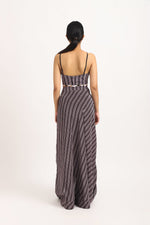 Load image into Gallery viewer, STRIPED GATHERED SKIRT WITH BUSTIER