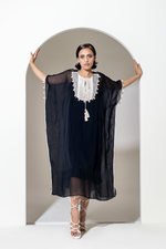 Load image into Gallery viewer, BLACK ORGANZA KAFTAN

