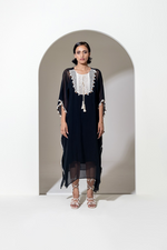 Load image into Gallery viewer, BLACK ORGANZA KAFTAN
