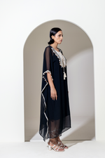 Load image into Gallery viewer, BLACK ORGANZA KAFTAN
