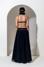 Load image into Gallery viewer, BLACK ORGANZA BRALETTE
