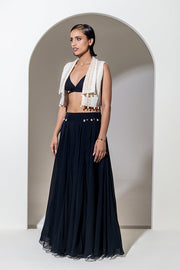 DHOOP CHAON LAPEL COLLAR JACKET