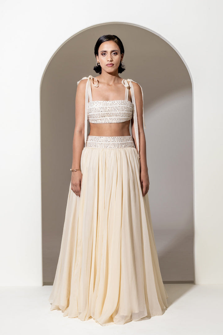 IVORY ORGANZA SKIRT