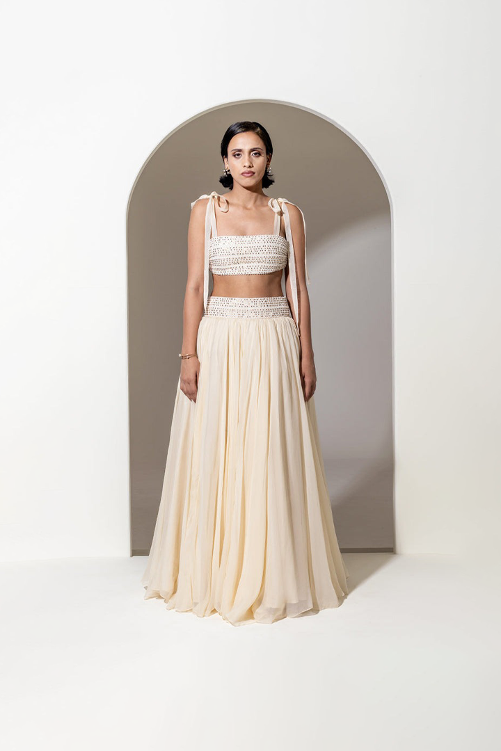 IVORY ORGANZA BRALETTE