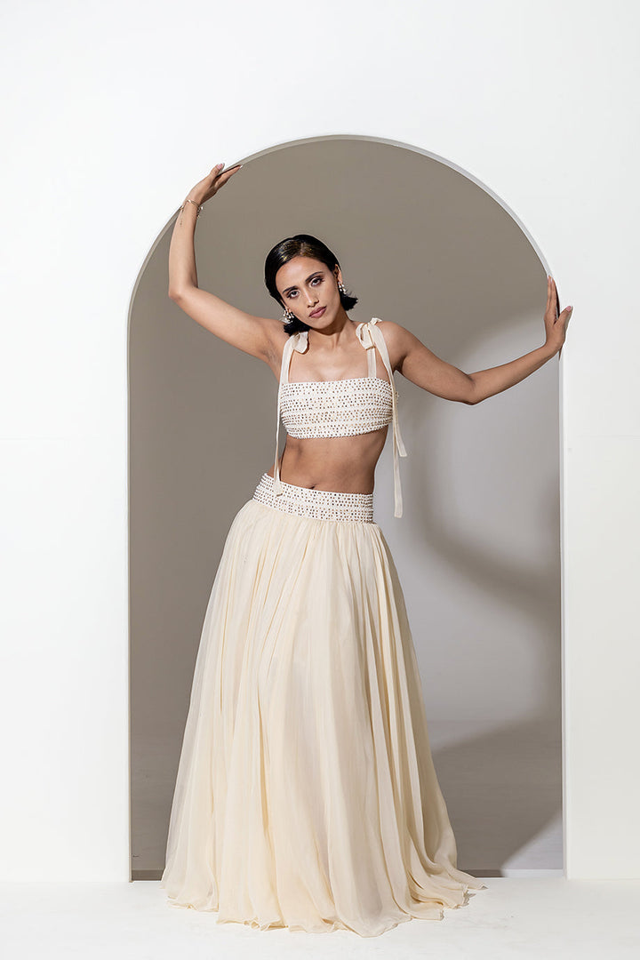 IVORY ORGANZA BRALETTE