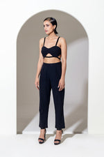 Load image into Gallery viewer, BLACK EMBROIDERED BRALETTE
