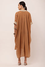 Load image into Gallery viewer, BROWN PLEATED DRESS
