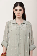 Load image into Gallery viewer, Embroidered Shirt with Botanica Pants