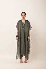 Load image into Gallery viewer, GREEN CAPE KAFTAN
