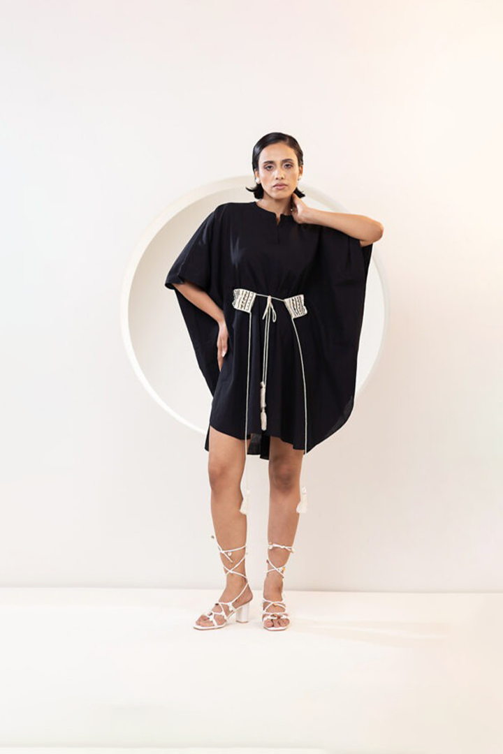 BLACK KAFTAN DRESS