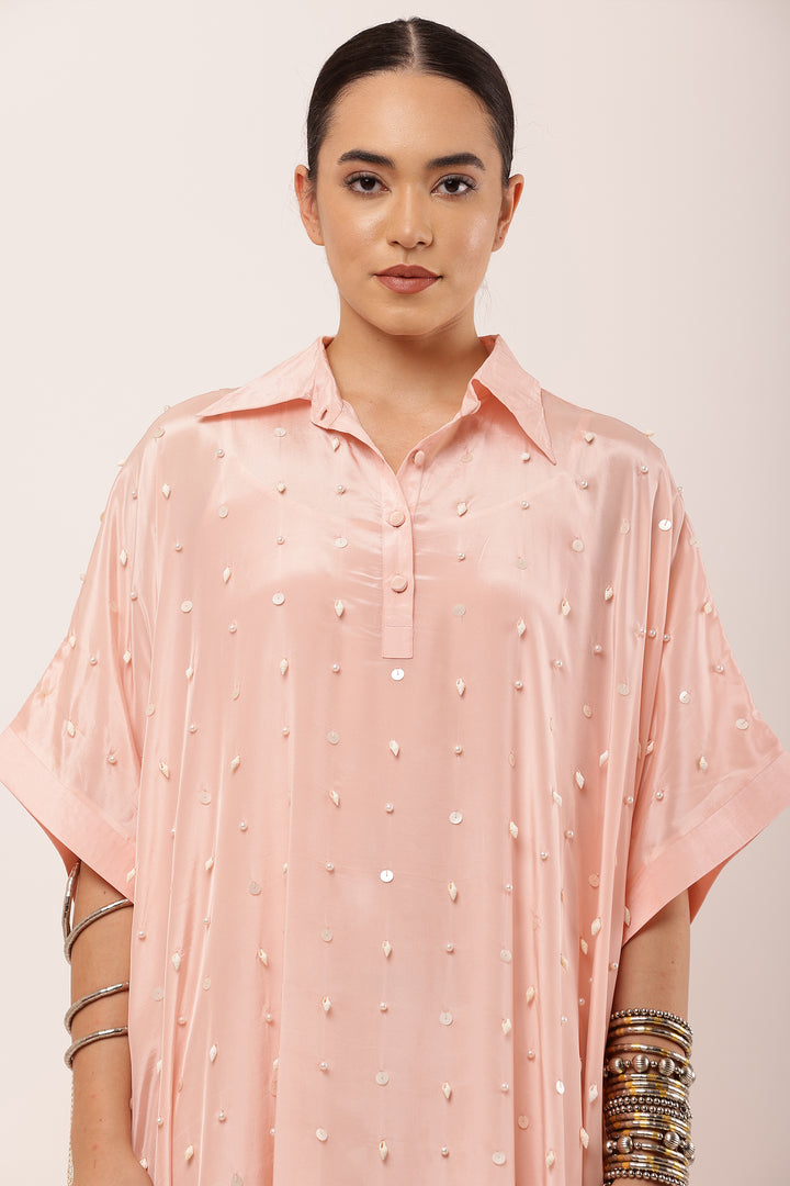 IVORY KAFTAN DRESS
