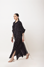 Load image into Gallery viewer, BLACK FRINGE KAFTAN