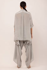 Load image into Gallery viewer, GREY EMBROIDERED CO-ORD SET

