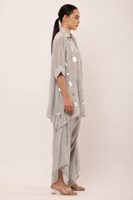 Load image into Gallery viewer, GREY EMBROIDERED CO-ORD SET
