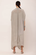 Load image into Gallery viewer, GREY PLEATED DRESS

