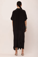 Load image into Gallery viewer, BLACK PLEATED DRESS
