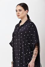 Load image into Gallery viewer, BLACK FRINGE KAFTAN