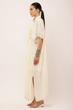 Load image into Gallery viewer, IVORY PLEATED DRESS
