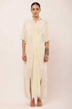 Load image into Gallery viewer, IVORY PLEATED DRESS
