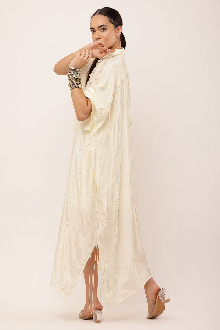 IVORY KAFTAN DRESS