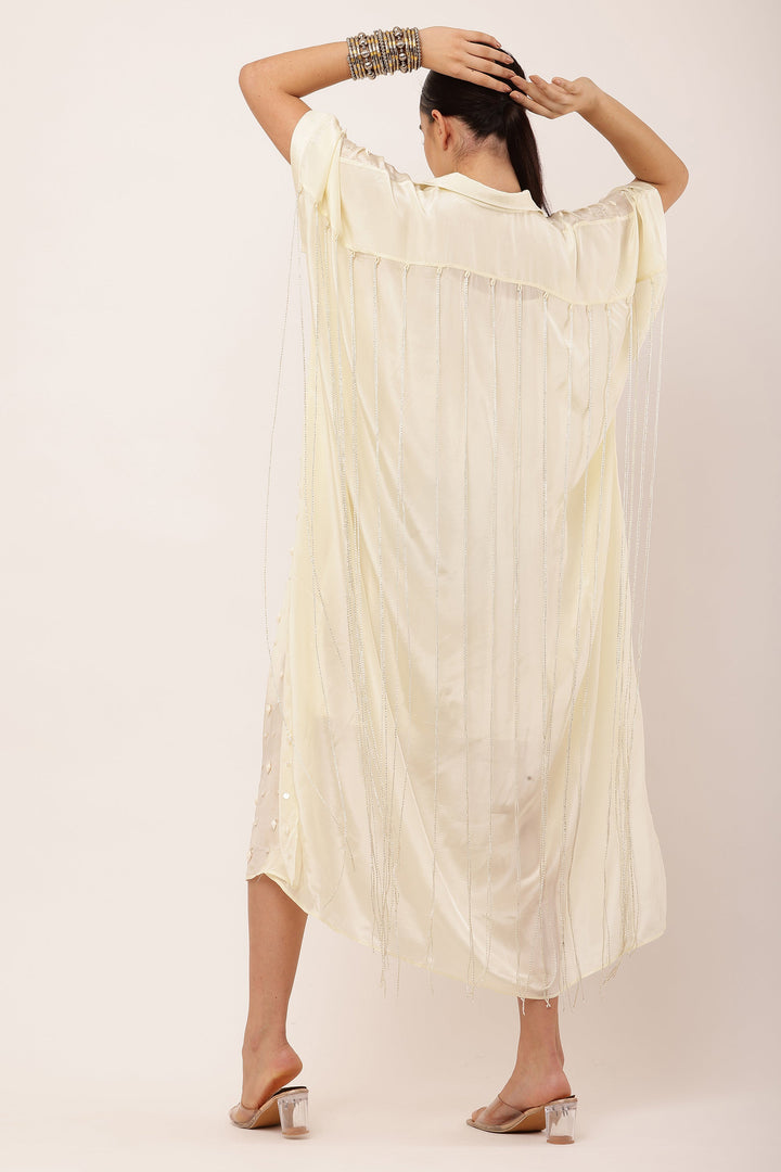 IVORY KAFTAN DRESS