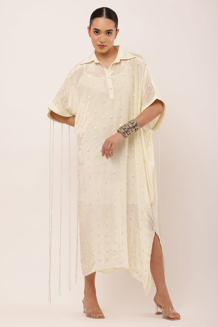 IVORY KAFTAN DRESS