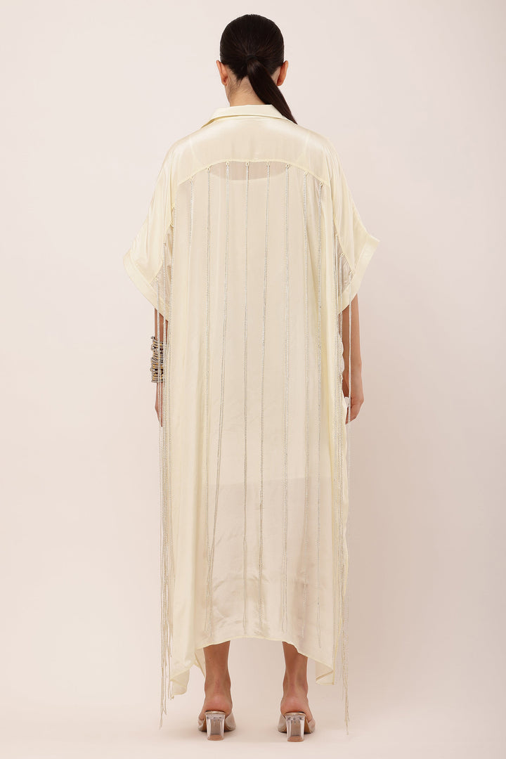 IVORY KAFTAN DRESS