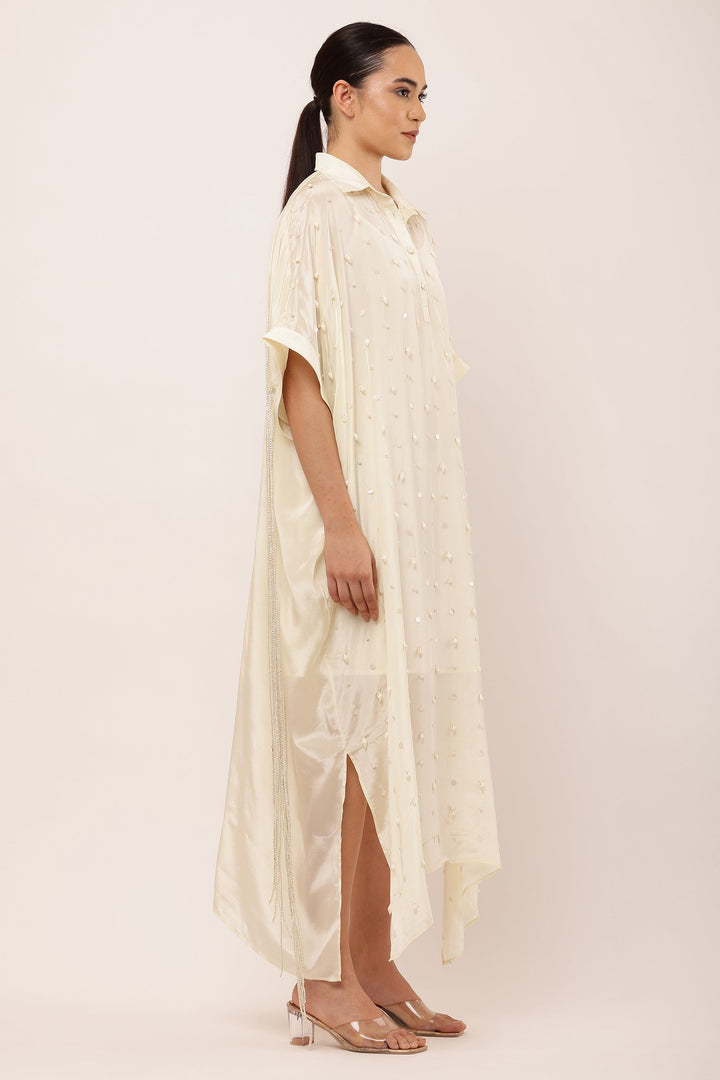 IVORY KAFTAN DRESS