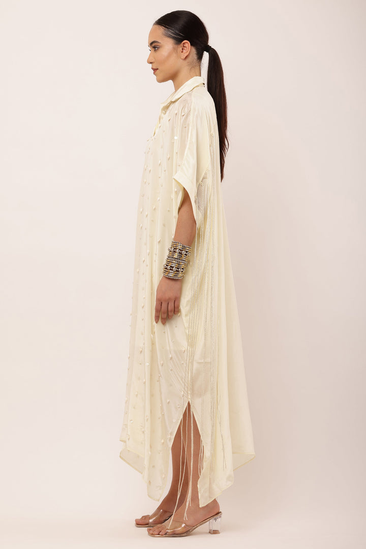 IVORY KAFTAN DRESS