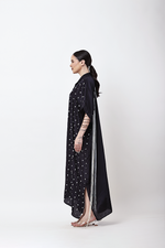 Load image into Gallery viewer, BLACK FRINGE KAFTAN