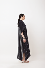 Load image into Gallery viewer, BLACK FRINGE KAFTAN