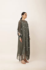 Load image into Gallery viewer, GREEN SEQUINS EMBROIDERED KAFTAN