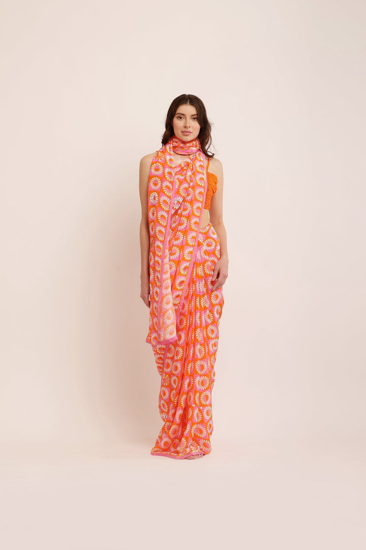 ORANGE BLISS SAREE