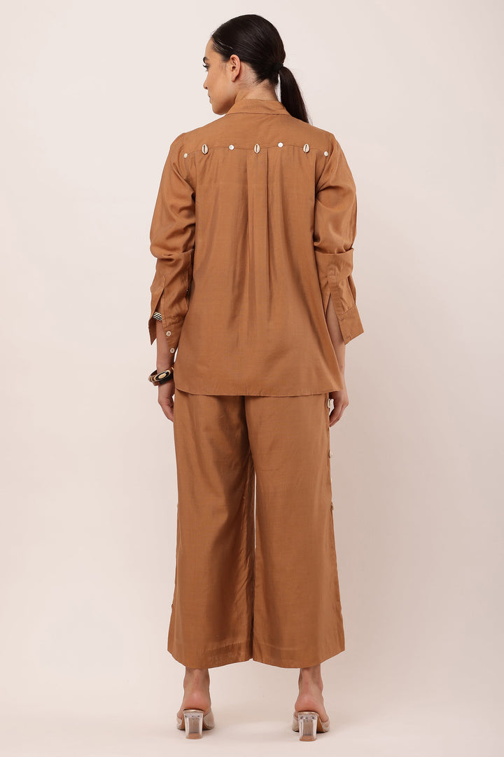 BROWN SHACKET CO-ORD SET