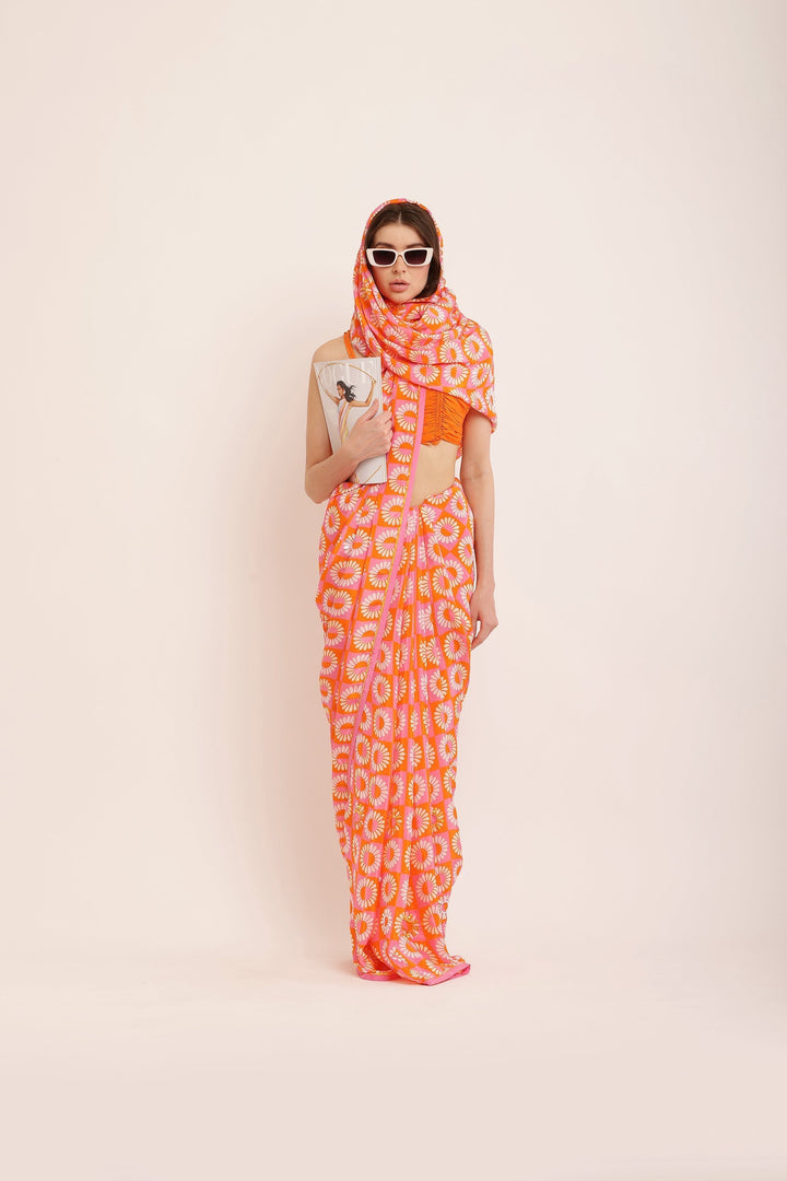 ORANGE BLISS SAREE
