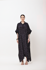 Load image into Gallery viewer, BLACK FRINGE KAFTAN