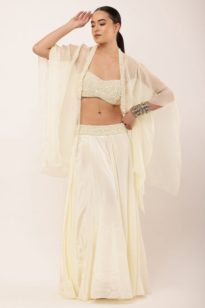 IVORY SKIRT SET