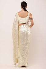 Load image into Gallery viewer, PRE DRAPED IVORY SAREE
