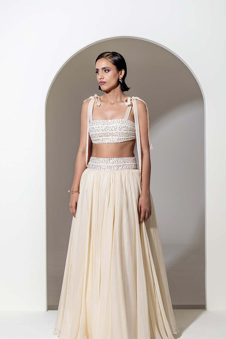 IVORY ORGANZA BRALETTE