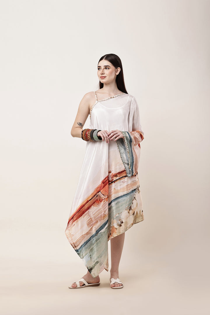 Botanica Printed One Shoulder Dress